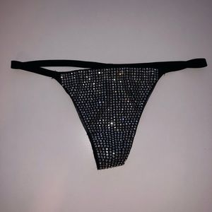 bedazzled thong